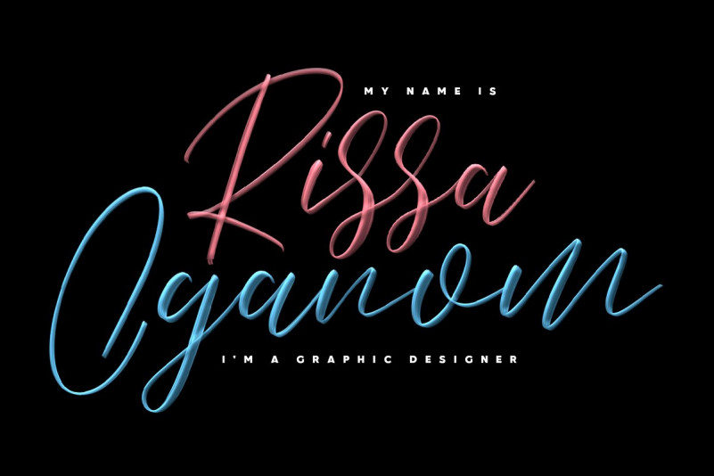Love Brush SVG Font - Free Sans
