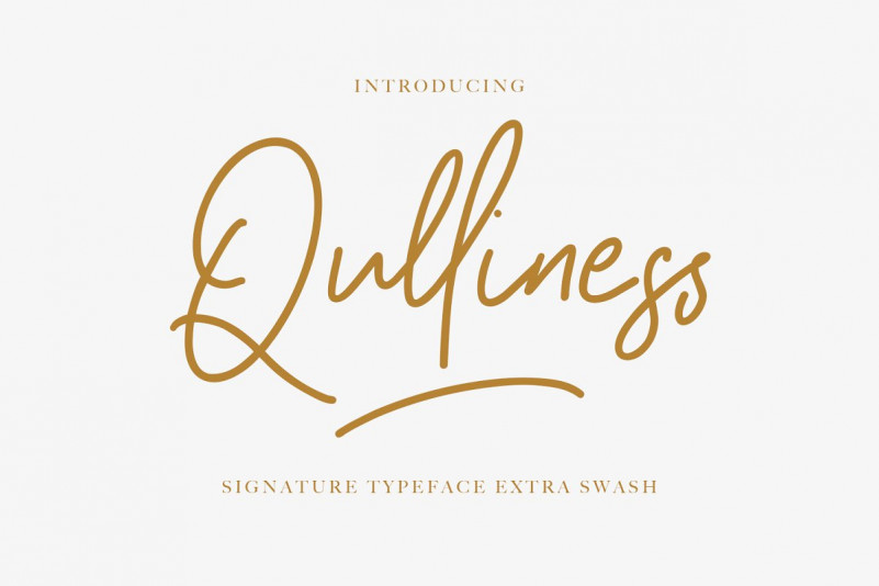 Qulliness Signature Font