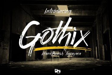 Gothix - HandBrush Typeface