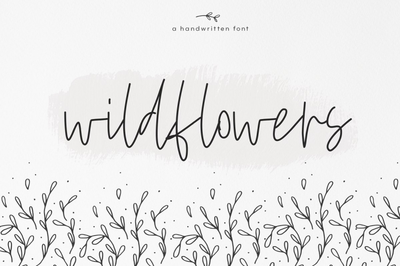 Wildflowers - A Handwritten Font