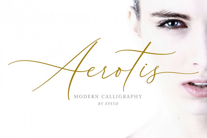 Aerotis, a Modern Calligraphy Font