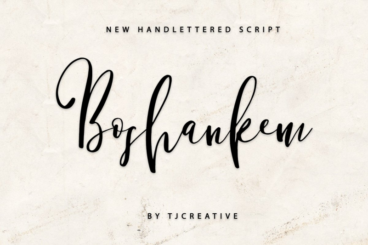 Boshankem - Script font