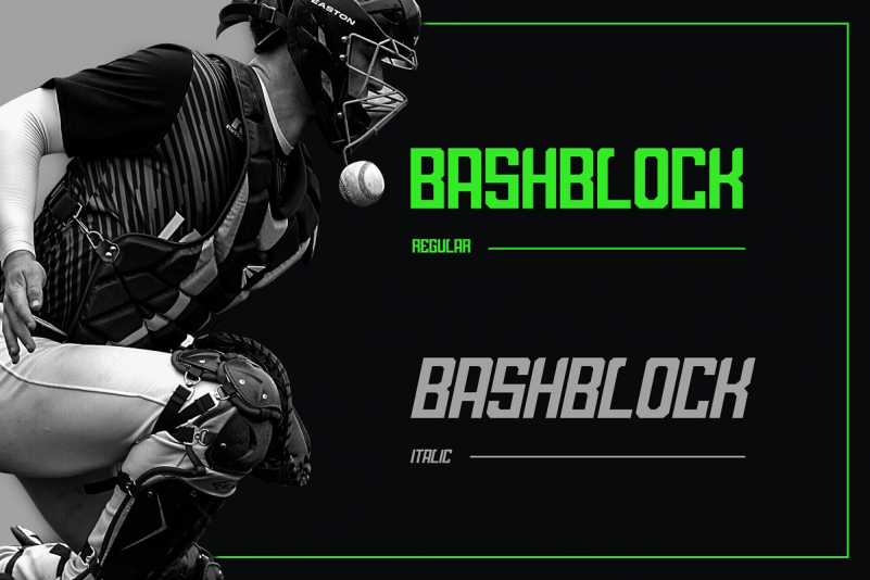 ashBlock Display Font