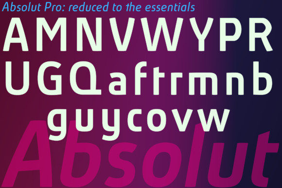 Absolut Pro Upright & Italic font