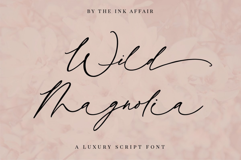Wild Magnolia Luxury Script