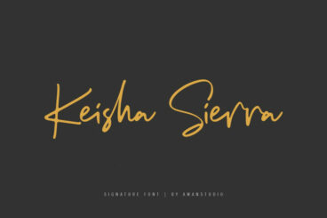 Keisha Sierra | Signature Font