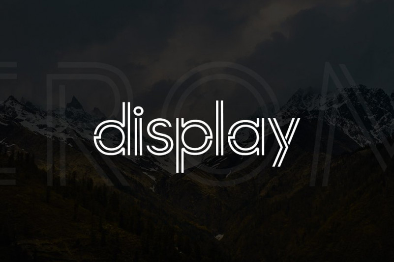 Xerome Display Typeface with Webfont Font