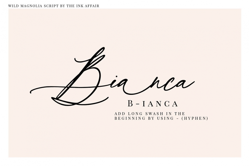 Wild Magnolia Luxury Script