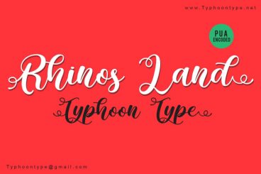 Rhinos Land font