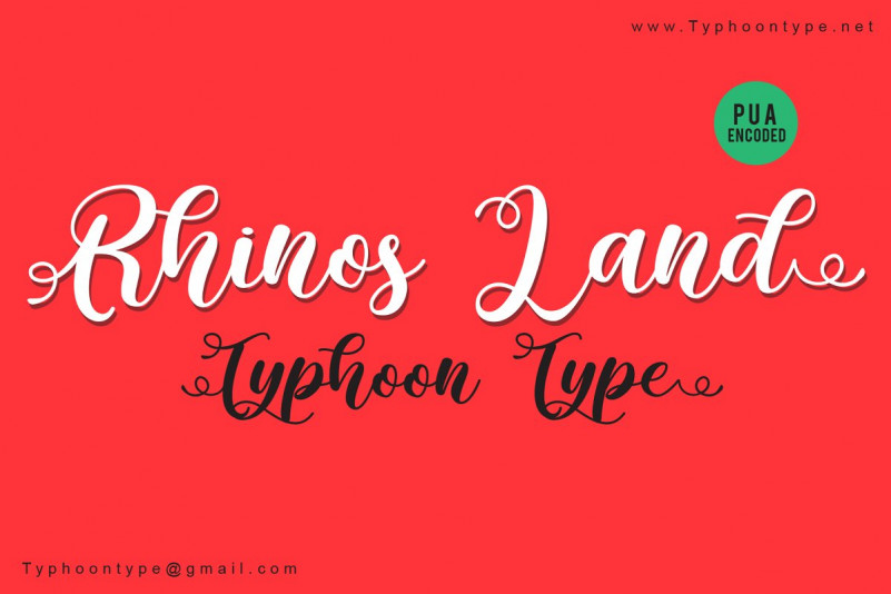 Rhinos Land font