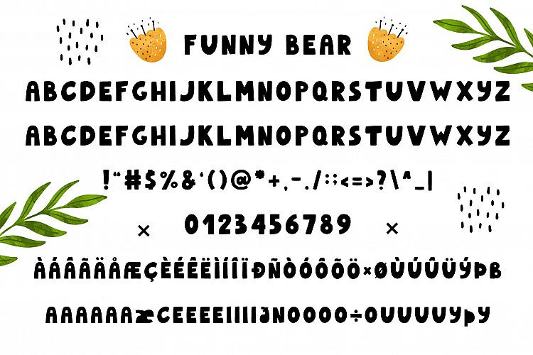 Funnybear & Funnydeer - Duo font