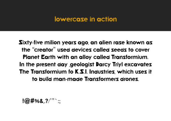 Transformium Font
