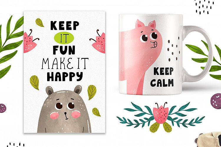 Funnybear & Funnydeer - Duo font
