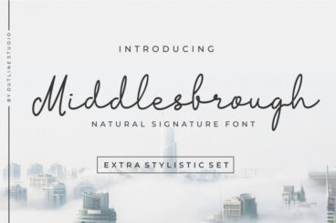 Middlesbrough Natural Signature Font