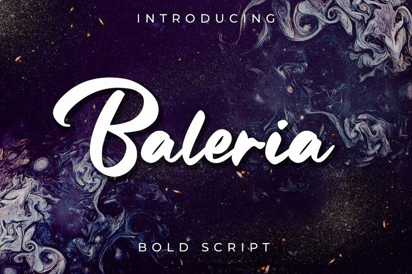 Baleria Script Logo Font Baleria Script Logo Font