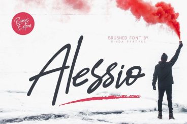 Alessio Brushed Script Font