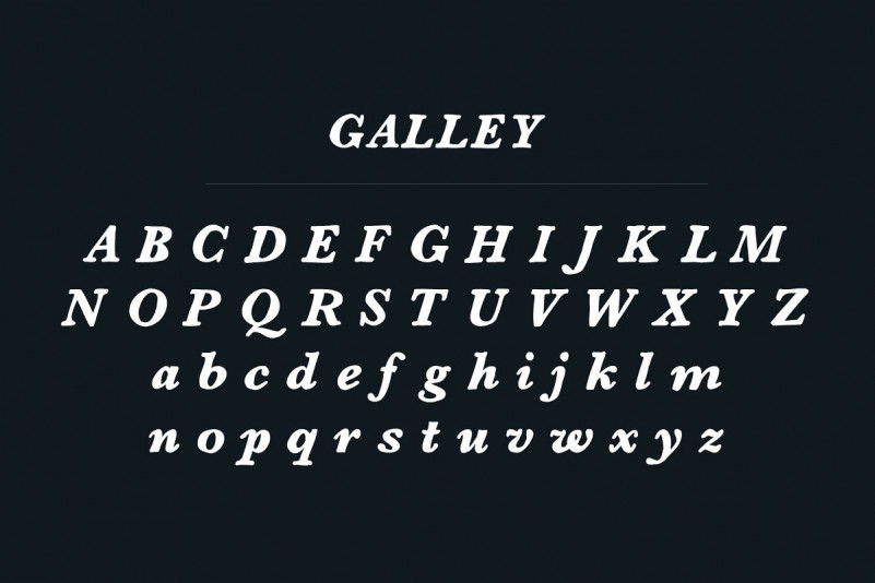 Galley Font + Logo Badges Galley Font + Logo Badges