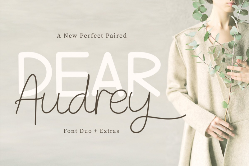 Dear Audrey - Font Duo Dear Audrey - Font Duo