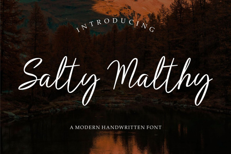 Salty Malthy // Cute Display Font