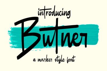 Butner - Marker Font