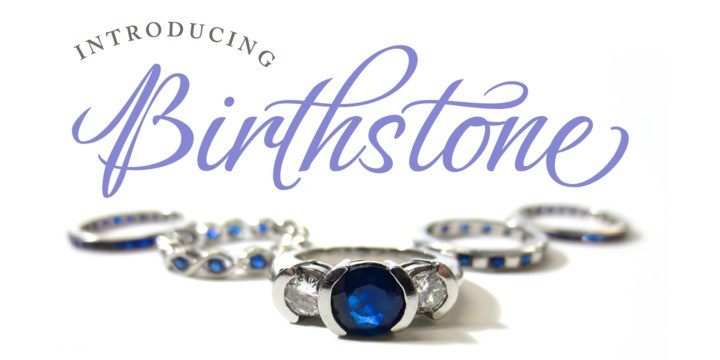 Birthstone Font Family Birthstone Font Family