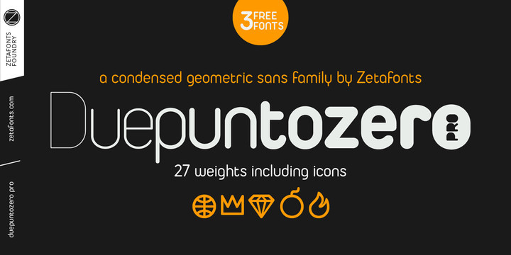 Duepuntozero Font Family Duepuntozero Font Family