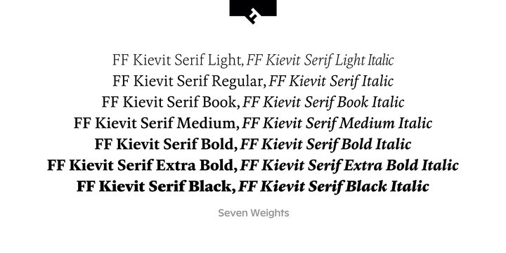 FF Kievit Serif Font Family
