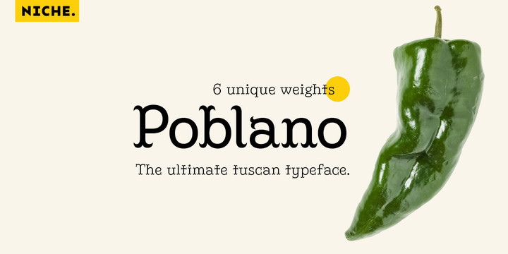 Poblano Font
