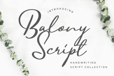 Balony Font