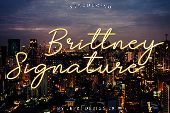 Brittney Signature Font
