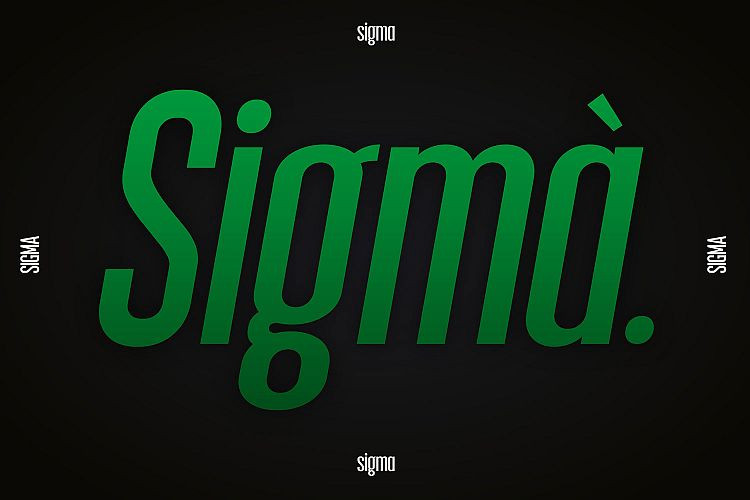 Sigma Display FontRegular Font