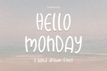 Hello Monday Hand Drawn Font