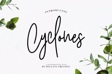 Cyclones Signature Font