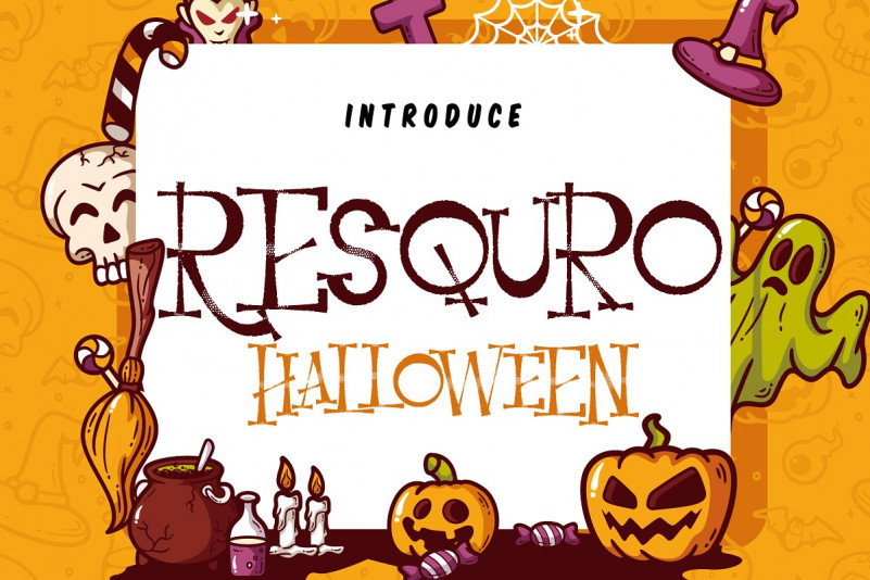 Resquro Halloween Font Resquro Halloween Font