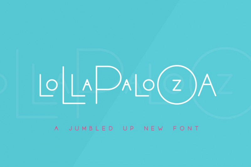 The Lollapalooza Font