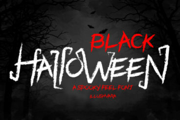 Black Halloween Font