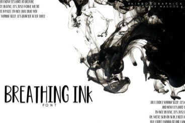 Breathing Ink Font