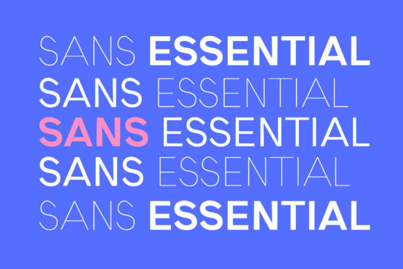 Sans Essential Font