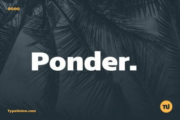 Ponder Font
