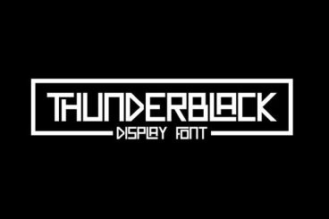 Thunderblack Font
