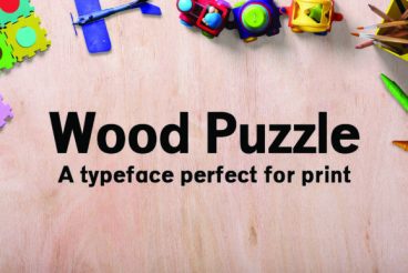 Wood Puzzle Font