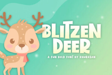 Blitzen Deer Font