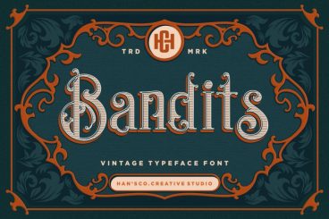 Bandits Vintage Font