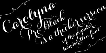 Carolyna Pro Black Font