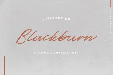 Blackburn Font