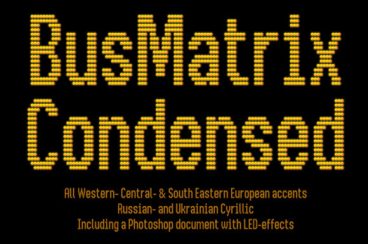Bus Matrix Font