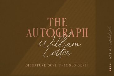William Letter Signature Font
