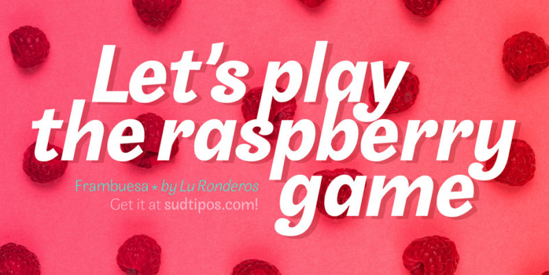 Frambuesa Font Frambuesa Font