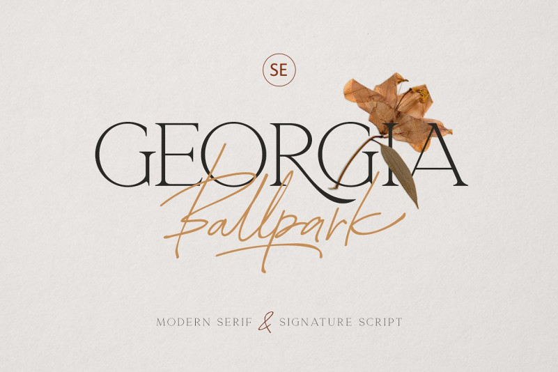 Georgia Ballpark Font Georgia Ballpark Font