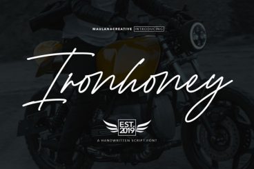 Ironhoney Signature Font